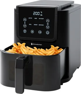 KitchenBrothers Airfryer XL 5L Zwart