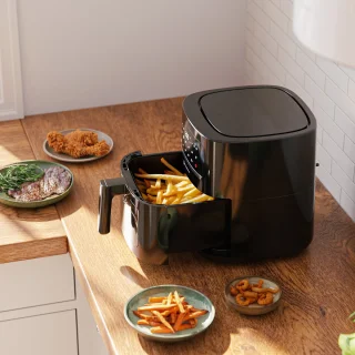KitchenBrothers Airfryer XL 6L Zwart