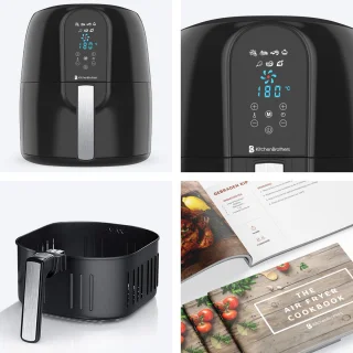 KitchenBrothers Airfryer XL 7,2L Zwart