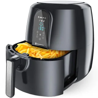 KitchenBrothers Airfryer XL 7,2L Zwart
