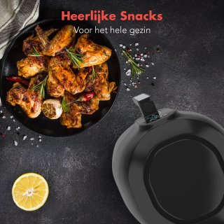 KitchenBrothers Airfryer XL 7,2L Zwart