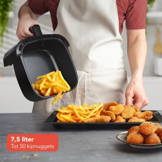 KitchenBrothers Airfryer XXL 7.5L Zwart