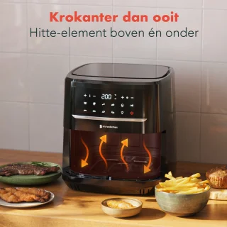 KitchenBrothers Airfryer XXL 7.5L Zwart