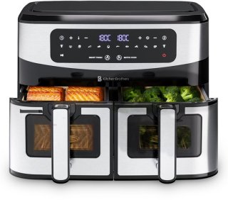 KitchenBrothers XXL Dubbele Airfryer — veelzijdig koken voor het hele gezin