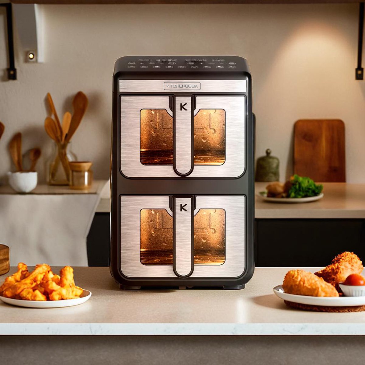 Kitchencook Airflow 11 Dubbele Airfryer 11L
