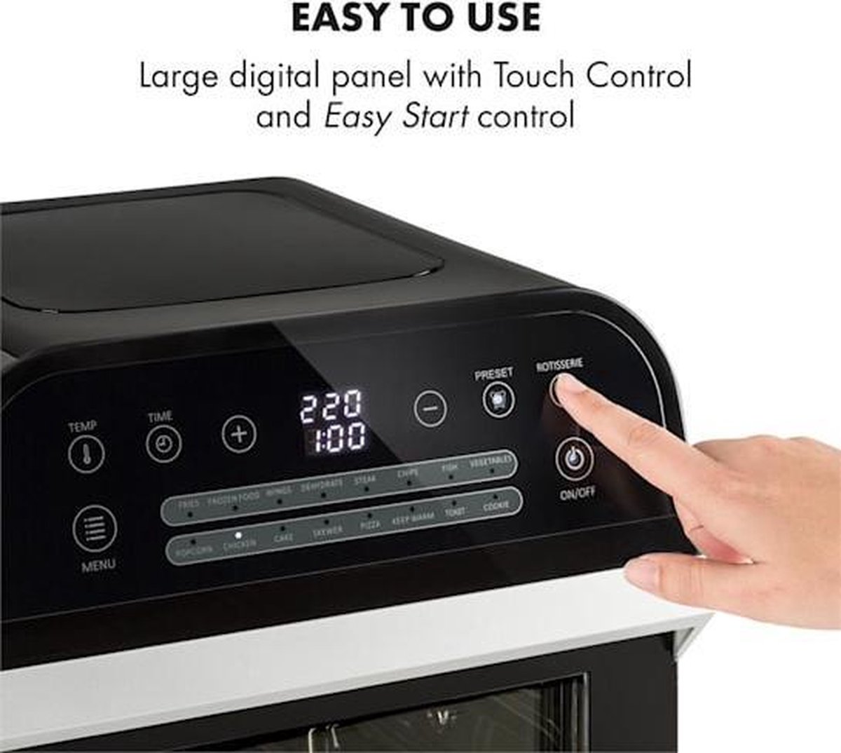 Wat vinden we goed aan de Klarstein AeroVital Cube heteluchtfriteuse 12L zwart