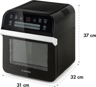 Klarstein AeroVital Cube heteluchtfriteuse 12L zwart