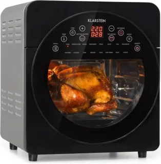 Klarstein AeroVital Easy Touch Heteluchtfriteuse 14L Zwart