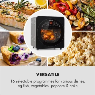 Klarstein AeroVital Easy Touch Heteluchtfriteuse 14L Zwart