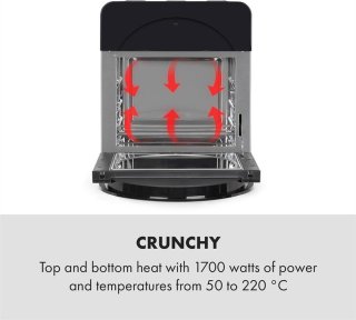 Klarstein AeroVital Easy Touch Heteluchtfriteuse 14L Zwart