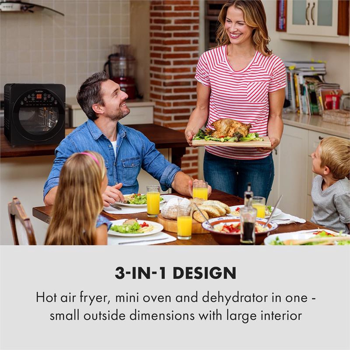 Wat vinden we goed aan de Klarstein AeroVital easy touch heteluchtfriteuse zwart 14L