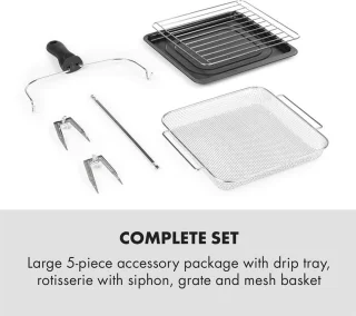 Klarstein AeroVital easy touch heteluchtfriteuse zwart 14L