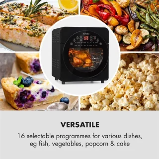 Klarstein AeroVital easy touch heteluchtfriteuse zwart 14L