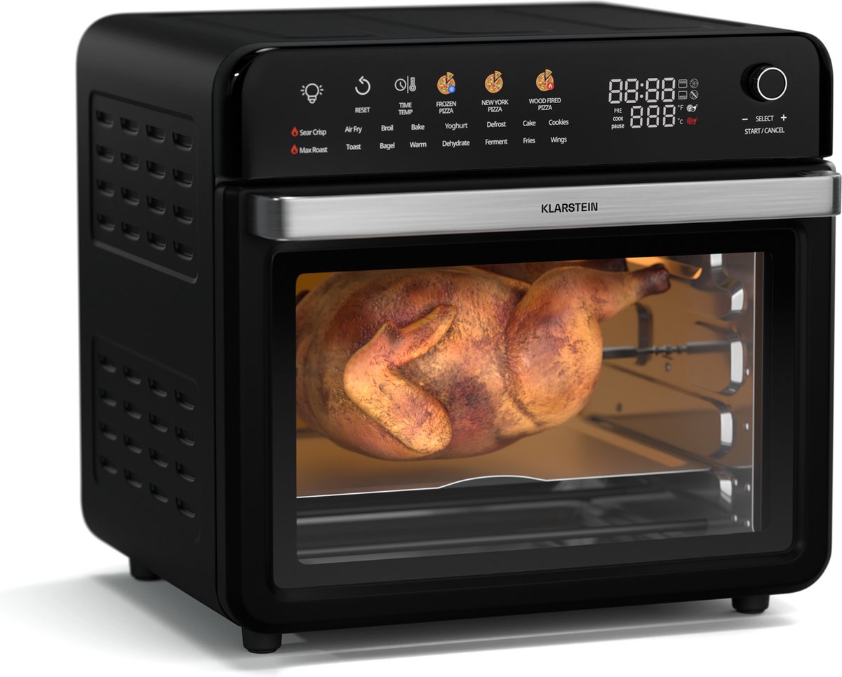 Klarstein Air Glaze Digital Heteluchtfriteuse Zwart