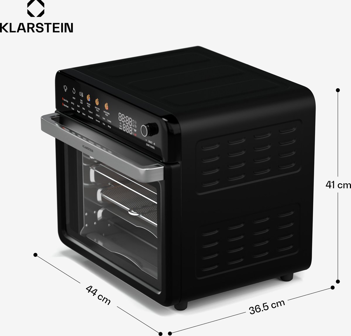 Klarstein Air Glaze Digital Heteluchtfriteuse Zwart