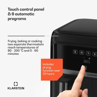 Klarstein VitaFry Duo SL Airfryer Zwart