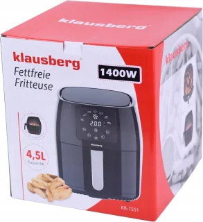 Klausberg 7551 Digitale Heteluchtfriteuse XL 4,5L