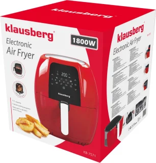Klausberg 7571 Airfryer Rood 7,7L 1800W