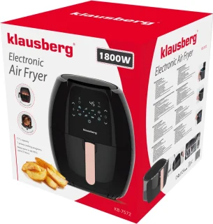 Klausberg 7572 Airfryer Zwart 7,7L 1800W