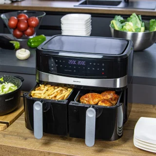 Klausberg 7573 Dubbele Airfryer XXL 9L 1750W