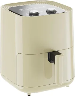 Kleine airfryer 5 liter beige