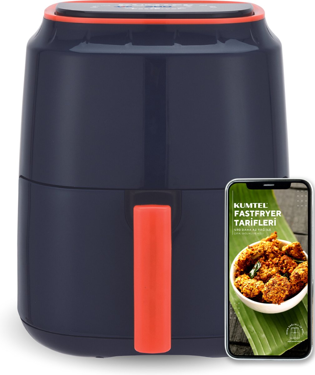 KUMTEL HAF-09 XXL Airfryer 5,5L Donker Blauw