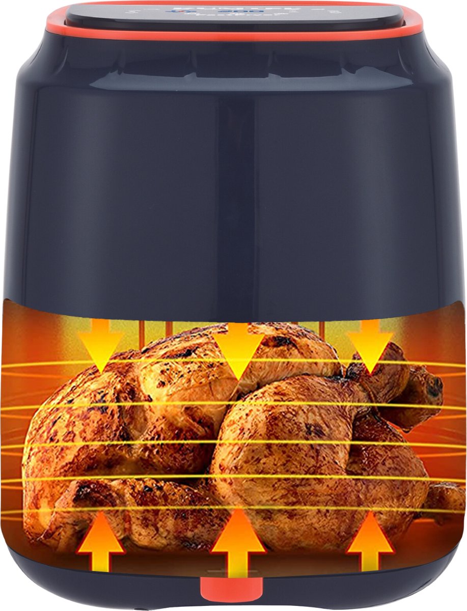 KUMTEL HAF-09 XXL Airfryer 5,5L Donker Blauw