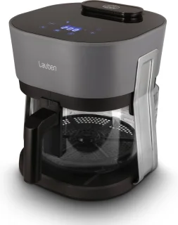 Lauben Airfryer Glass&Steam 4,5L 1300W Zwart/Grijs