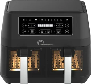Little Balance 8765 dubbele Airfryer 2x4.5L 2460W