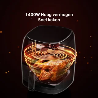 Livista Airfryer XXL 6L Zwart