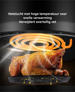 Livista Airfryer XXL 6L Zwart