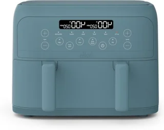 Luchtfriteuse dubbele mand blauw