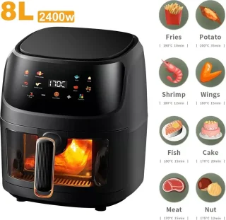 Luchtfriteuse Touchscreen 8L 2400W