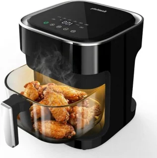 Luchtfriteuse van glas 8-in-1