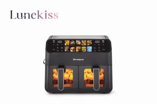 Lunekiss Dual Airfryer 9L (2x4,5L) - Dubbele mand
