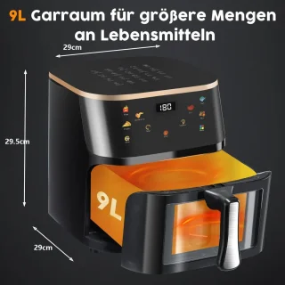 Lunekiss luchtfriteuse 9L