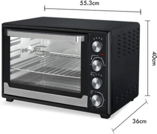 Luxe Airfryer Heteluchtoven 2000W Zwart