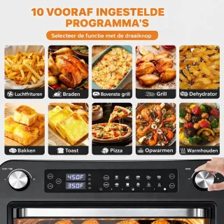 Wat vinden we goed aan de MAGICFOX Airfryer Oven XXL