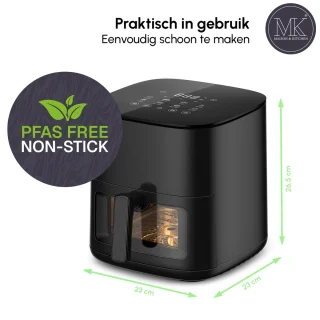 Maison & Kitchen Airfryer 3L Zwart 1350W