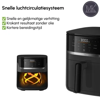 Maison & Kitchen Airfryer 5L Zwart