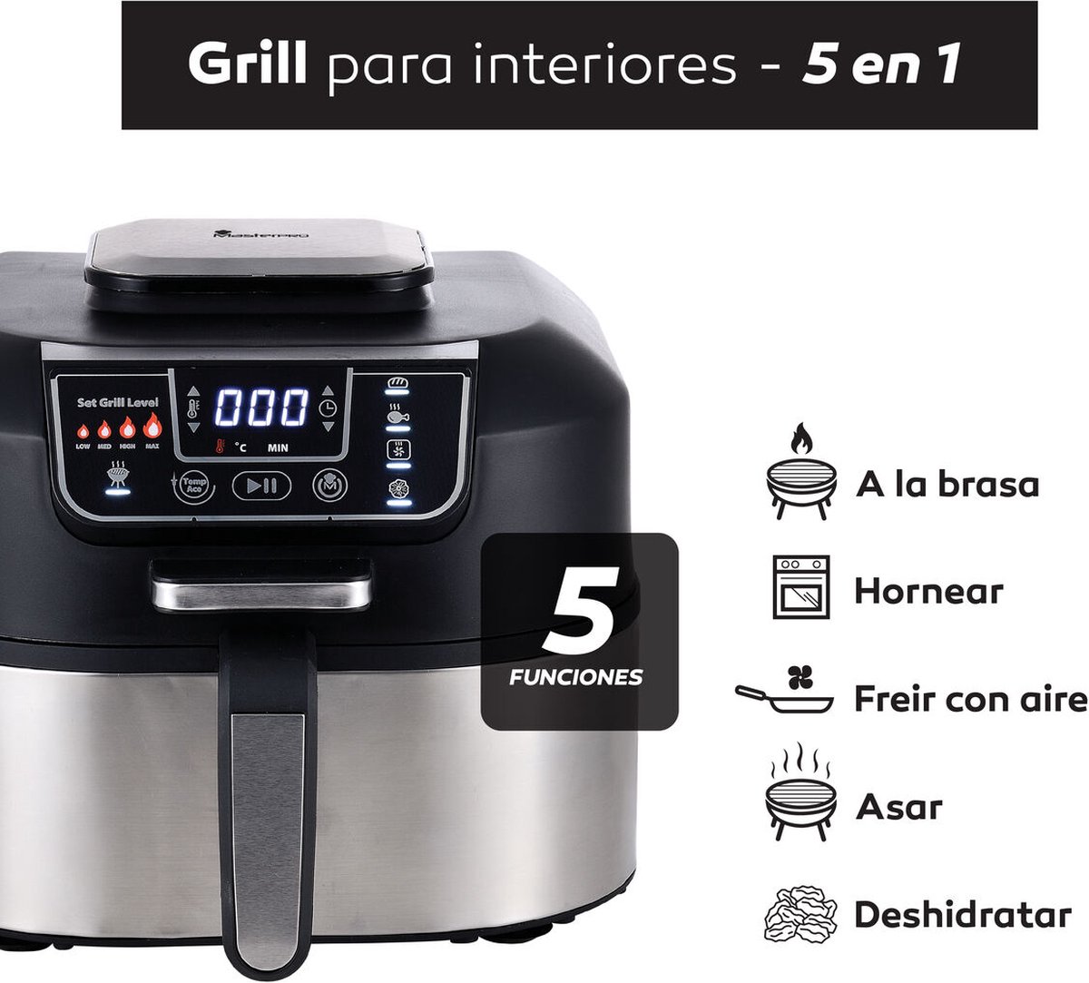 Masterpro Friteuse 1760W 5,6L Multicolour