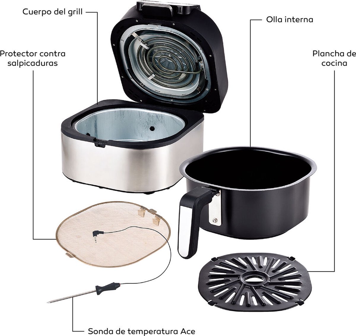 Masterpro Friteuse 1760W 5,6L Multicolour