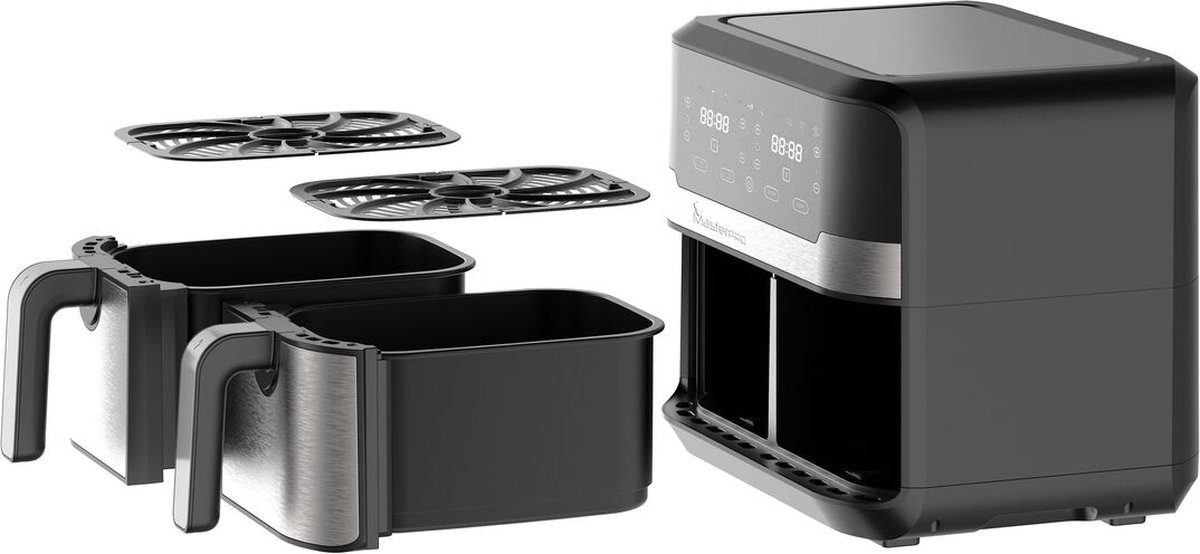 Masterpro Rocket Duo 900 Friteuse 9L 2400W Zwart