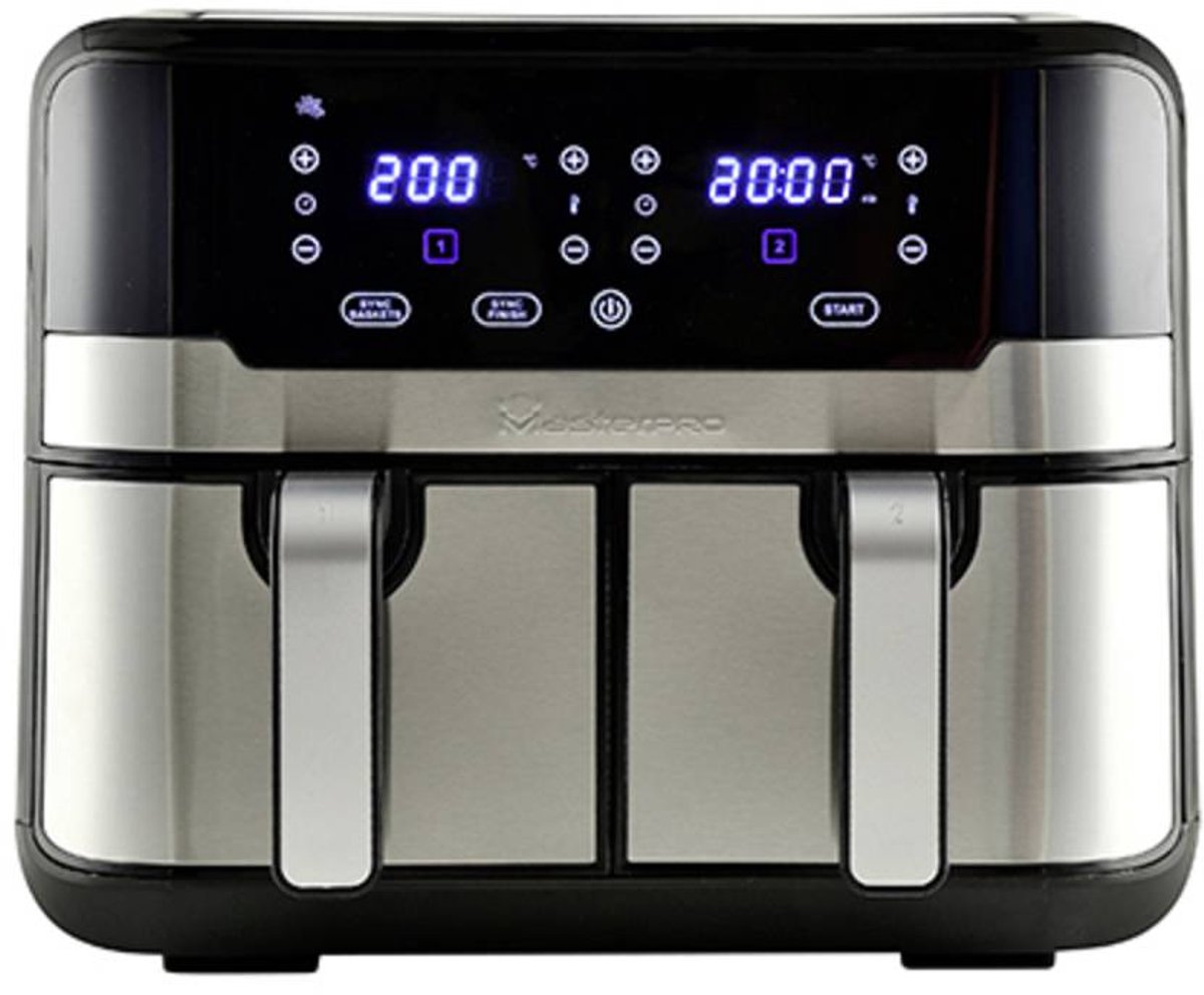 Masterpro Rocket Duo 900 Friteuse 9L 2400W Zwart