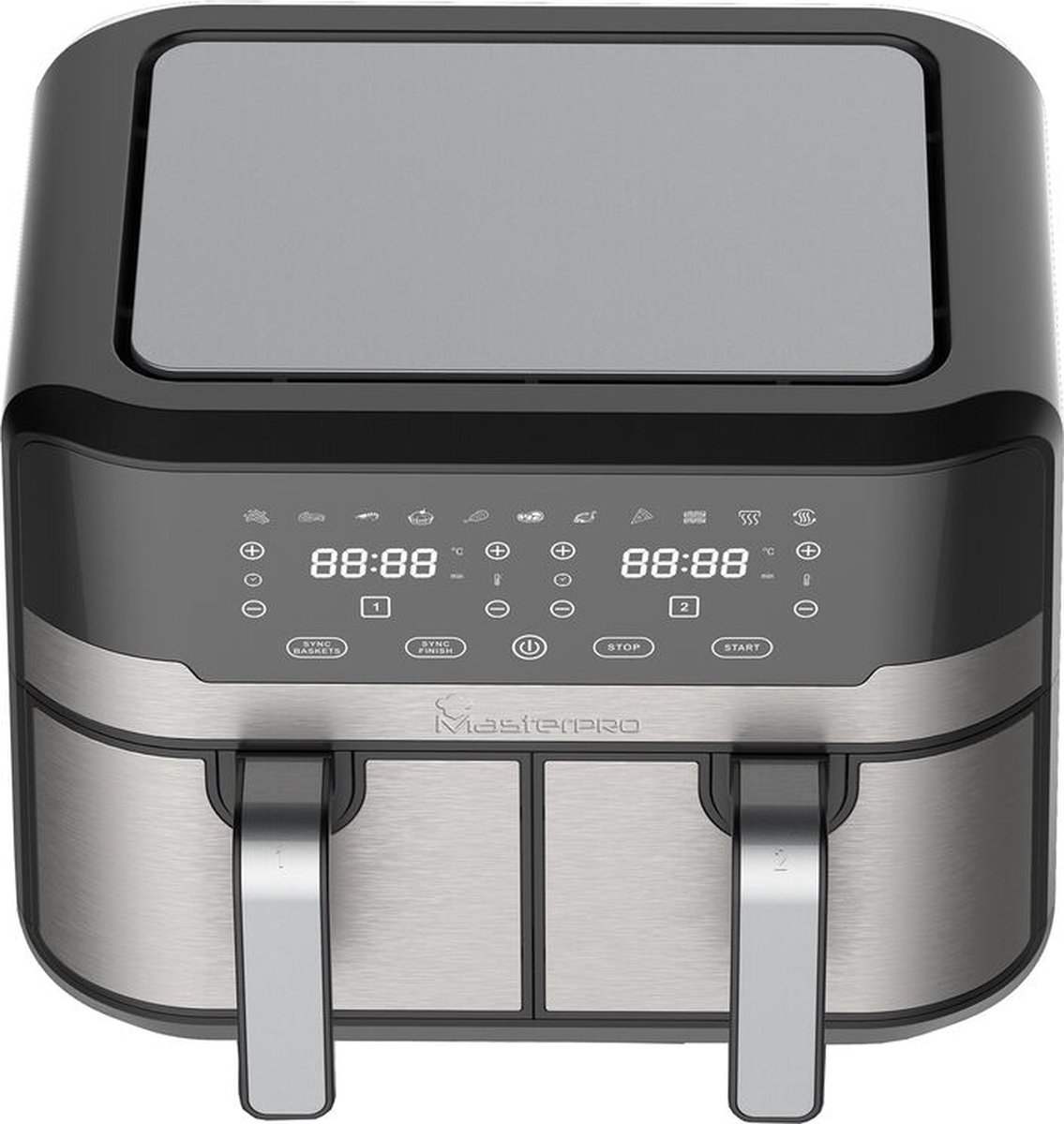 Masterpro Rocket Duo 900 Friteuse 9L 2400W Zwart