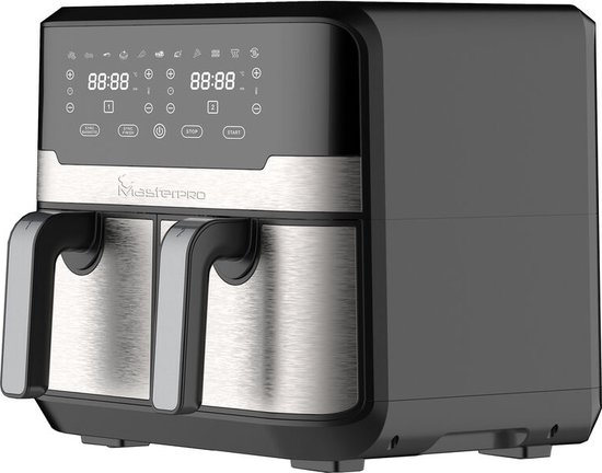 Masterpro Rocket Duo 900 Friteuse 9L 2400W Zwart