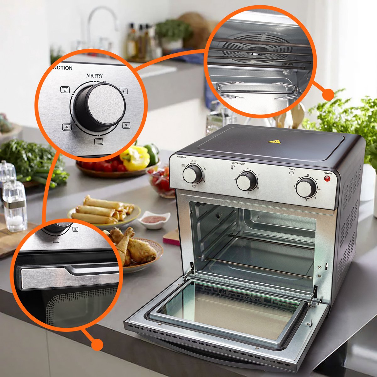 Wat vinden we goed aan de MaxxHome Airfryer 28L 1600W
