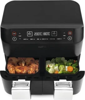 MAXXMEE Airfryer dubbele mand 2x3,8L 2400W
