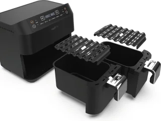 MAXXMEE Airfryer dubbele mand 2x3,8L 2400W