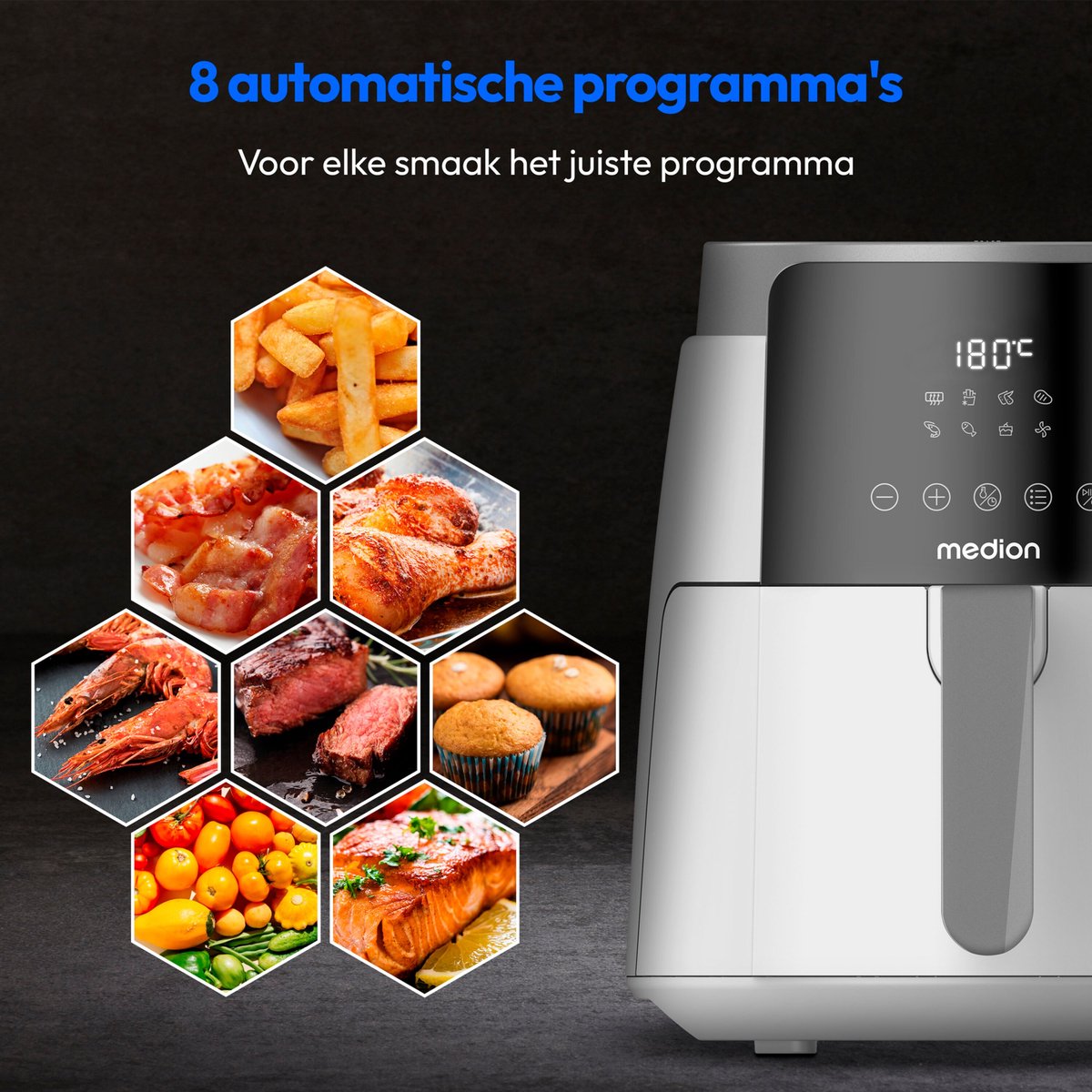 MEDION Airfryer P40 L MD13030 wit